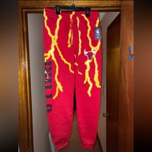 NBA Bulls Design Logo Sweatpants